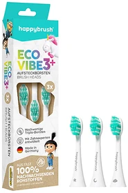 HappyBrush Eco Vibe 3+ Agnes Ersatzbürste, 3 Stück