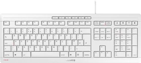 Cherry Stream Keyboard 2019, weiß/grau, USB, UK