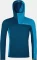 Ortovox Fleece Light Grid ZN Hoody Funktionsjacke petrol blue (Herren) Vorschaubild