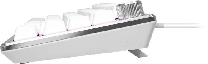 Cooler Master CK720, LEDs RGB, hot-swap, silber/weiß, Kailh Box V2 RED, USB, US