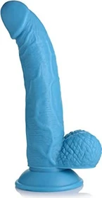 XR Brands POP Dildo with Balls 19cm blau