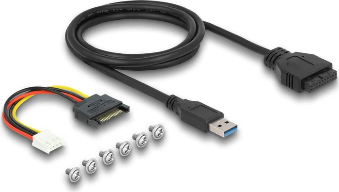 DeLOCK 3.5" USB Frontpanel, 2x USB-C 3.0, 2x USB-A 3.0, USB-A 3.0 [Buchse]