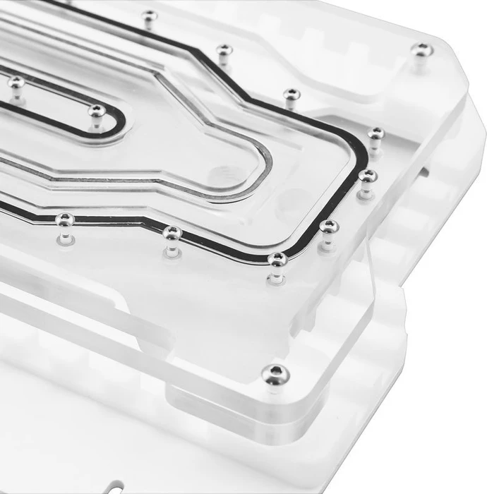 Singularity Computers Spectre 2.0 Elite Kit Front, White, Distro-Plate, Verteilerplatte