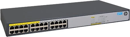 HP OfficeConnect 1420 24G Rackmount Gigabit Switch, 24x RJ-45, 124W PoE+