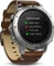 Garmin Fenix Chronos silber mit Lederarmband Vorschaubild