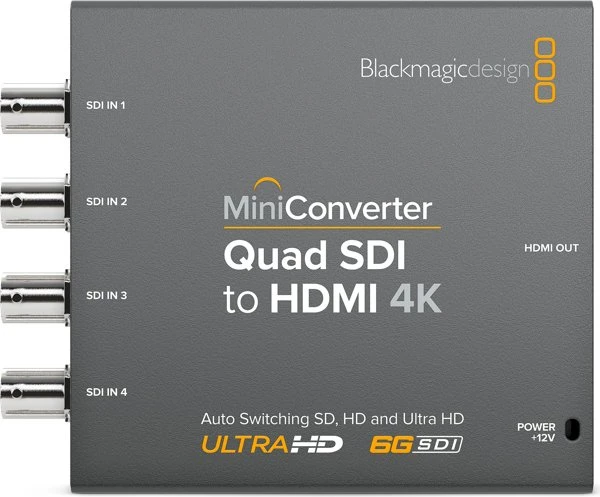Blackmagic Design MiniConverter Mini Converter Quad SDI to HDMI 4K