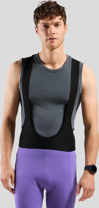 Odlo Zeroweight Tights Bib Fahrradhose kurz afterparty/black (Herren)
