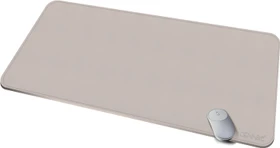 Cennbie Schreibtischunterlage Leder, Mauspad XXL, 1000x500mm, creme grau
