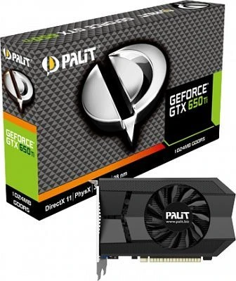 Palit GeForce GTX 650 Ti, 1GB GDDR5, VGA, DVI, Mini HDMI