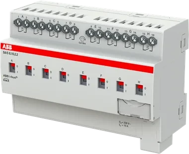 ABB SA/S8.10.2.2 Schaltaktor 8-fach, 230V, 10A, 8TE REG, Schaltaktor