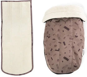 Croozer Kraams Fahrradanhänger Winter Set red patterned
