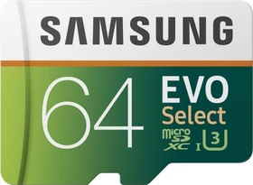 Samsung EVO Select R100/W60 64GB Kit, UHS-I U3, Class 10
