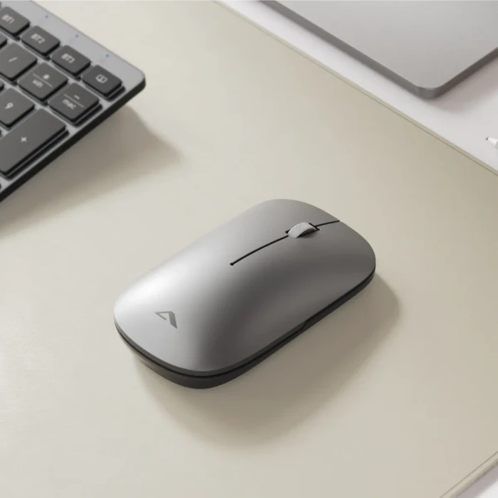 Alogic Hush USB-C Rechargeable Wireless Mouse Space Gray, USB/Bluetooth