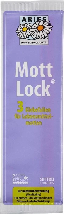 Aries Mottlock Klebefallen für Lebensmittelmotten, 3 Stück