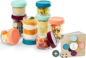 Babymoov Babybols Glas Nahrungsaufbewahrung Multi-Set, 8-tlg.