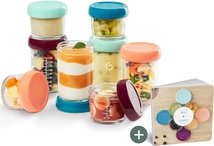 Babymoov Babybols Glas Nahrungsaufbewahrung Multi-Set, 8-tlg.