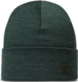 Buff Solid Merino Heavyweight Mütze forest