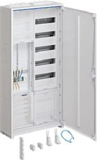 Hager Komplettschrank,universZ,1100x550x205mm,3-P.,1ZP,APZ,zRfz,10 mm²,mit Trennfkt.