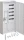 Hager Komplettschrank,universZ,1100x550x205mm,3-P.,1ZP,APZ,zRfz,10 mm²,mit Trennfkt. (ZB322P15)