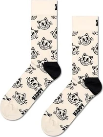 Happy Socks Cat Socken weiß