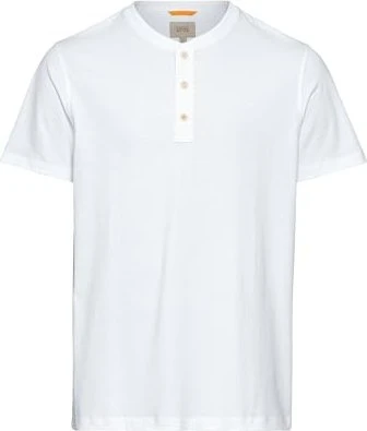 Camel Active Henley Organic Cotton T-Shirt kurzarm weiß (Herren)