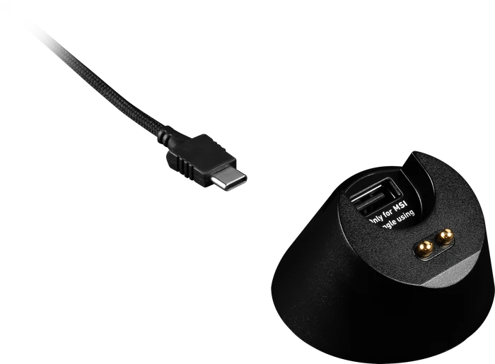 MSI Clutch GM51 Lightweight Wireless Gaming Mouse schwarz, USB/Bluetooth