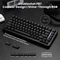 Attack Shark X82PRO HE Magnetic 75% inkl. Spiralkabel, schwarz mit Kontur, LEDs RGB, Outemu White Jade Magnetic, USB/Bluetooth, US Vorschaubild