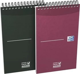Oxford Office Essentials Notizbuch Task Manager, 125x200mm, liniert, Softcover, 70 Blatt