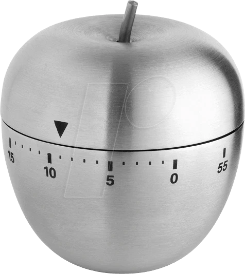 TFA Dostmann Apfel Kitchen Timer silber