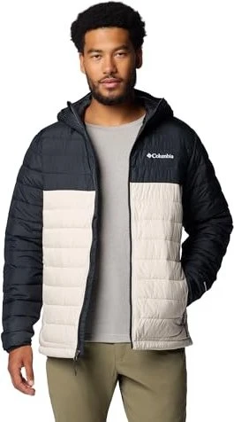 Columbia Powder Lite II Hooded Insulated Jacke dark stone/black (Herren)