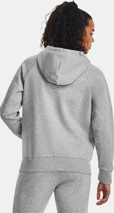 Under Armour Rival Fleece Logo Hoodie mod grey light heather/white (Damen)