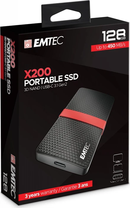 Emtec Power Plus X200, 128GB, USB-C 3.0