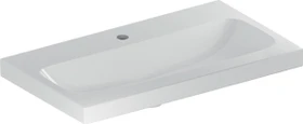 Geberit iCon Light Waschtisch verkürzte Ausladung 75cm, Hahnloch mittig, ohne Überlauf, weiß
