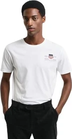 Gant Archive Shield Stickerei T-Shirt kurzarm weiß (Herren)