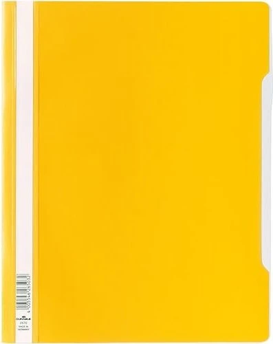 Durable Sichthefter opak, A4+, gelb/transparent, 50er-Pack
