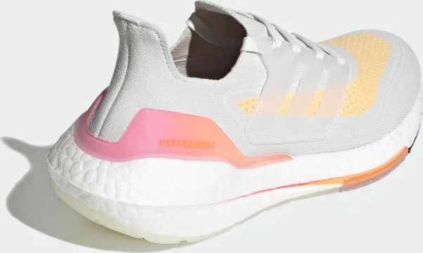 adidas Ultraboost 21 crystal white/acid orange (Damen)