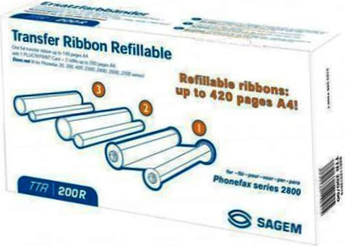 Sagem TTR-200 Thermotransferrolle, 3 Rollen
