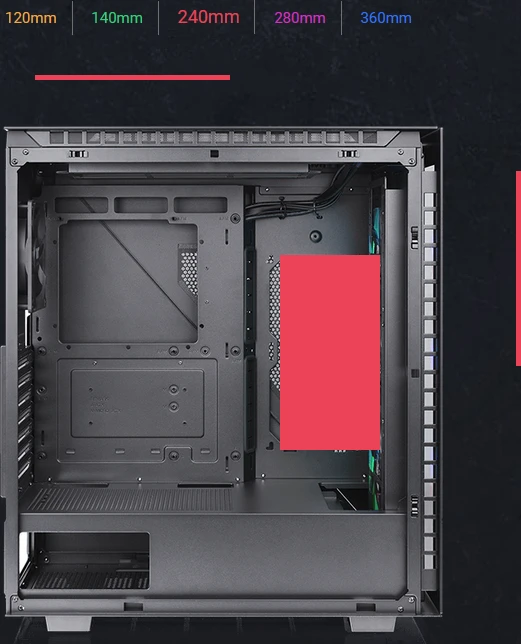 Thermaltake Divider 500 TG Air, schwarz, Glasfenster