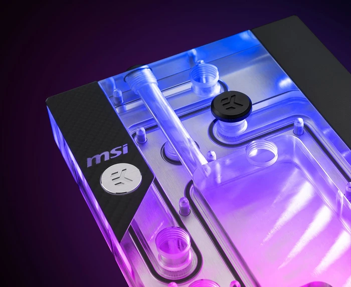 EK Water Blocks Quantum Line EK-Quantum Reflection² MEG Prospect 700R D-RGB, Verteilerplatte mit Pumpe, Acryl