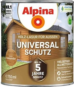 Alpina Farben Universal-Schutz Holz-Lasur außen palisander, 4l