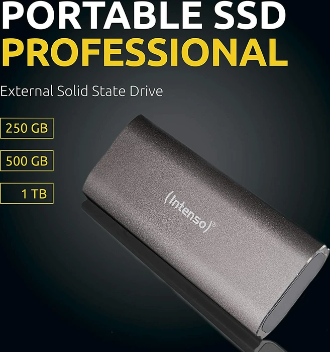 Intenso Portable SSD Professional, 1TB, USB-C 3.1