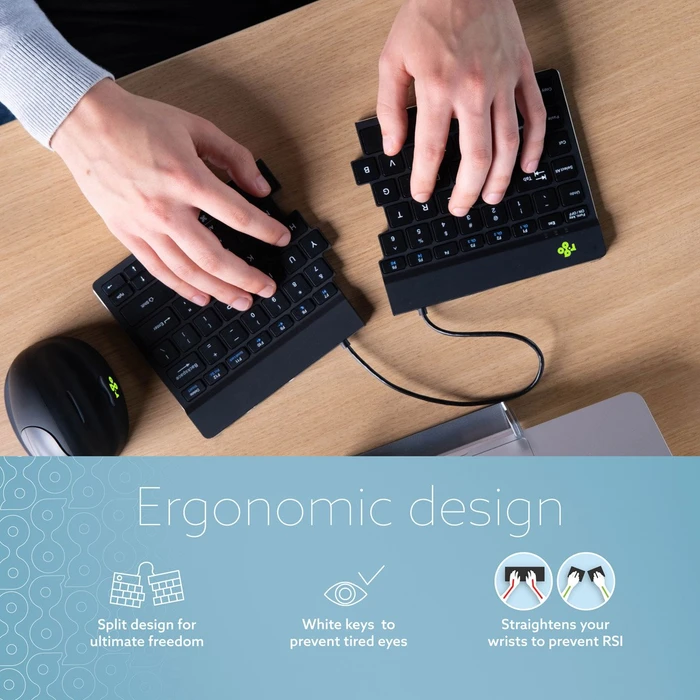 R-Go Split Break, schwarz, USB/Bluetooth, BE