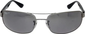 Ray-Ban RB3445 61mm gunmetal-black/polarized green