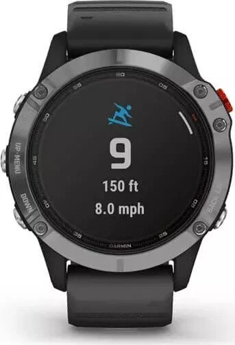 Garmin Fenix 6S Solar silber/schwarz