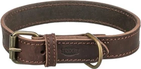 Trixie Rustic Fettleder-Halsband, M, Dunkelbraun