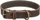 Trixie Rustic Fettleder-Halsband, M, Dunkelbraun (19006)