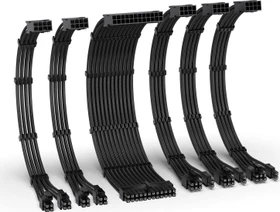 EZDIY-FAB Cable Extension Kit, 1x 24-Pin, 2x 4/8-Pin ATX, 3x 8-Pin PCIe, 16AWG, schwarz