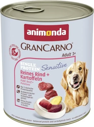 animonda GranCarno Sensitiv Reines Rind + Kartoffeln, 4.80kg (6x 800g)