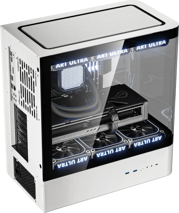 DarkFlash HM1 White, Glasfenster