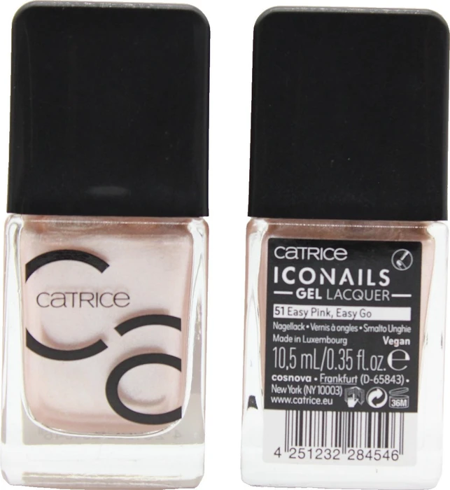 Catrice ICONails Gel Lacquer Nagellack 51 Easy Pink, Easy Go, 10ml